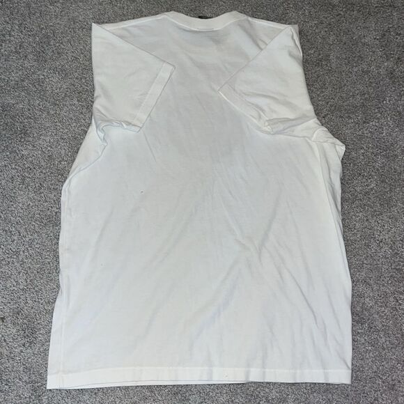 Vintage A&F Muscle New York White summer shirt XXL slim NWOT Soft Adirondack Mtn - Picture 4 of 5